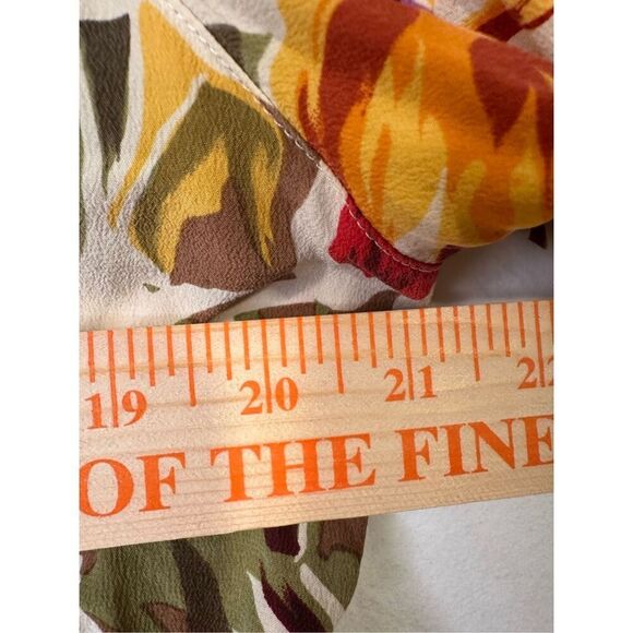 Saks Fifth Avenue Vintage Floral Hawaiian silk oversized button up shirt, size S - Picture 5 of 6